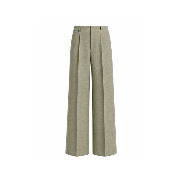 Sage Green Wool and Linen Blend Summer Wedding Pants