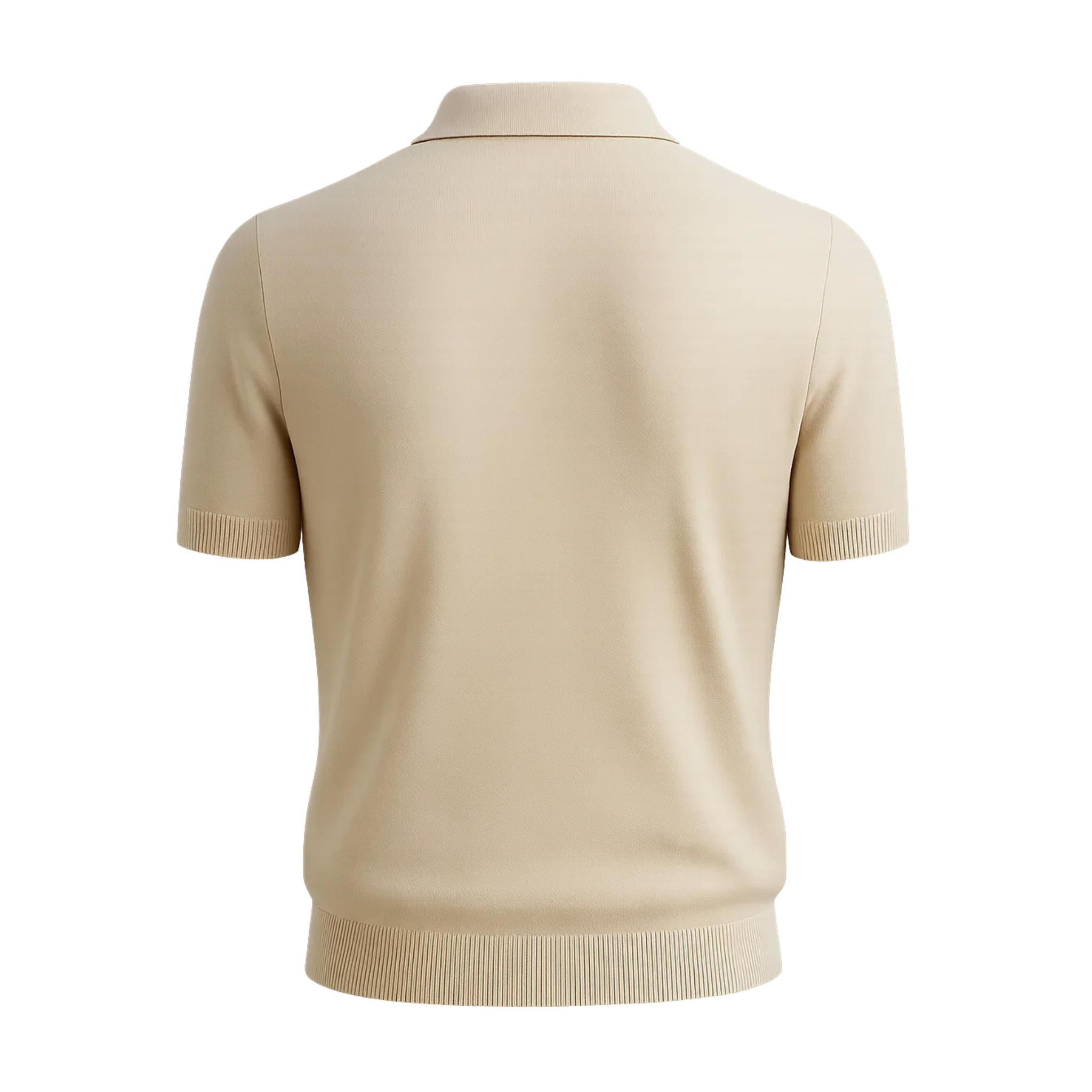 Men's Loro Piana Bermuda Beige Featherweight Cashmere Polo