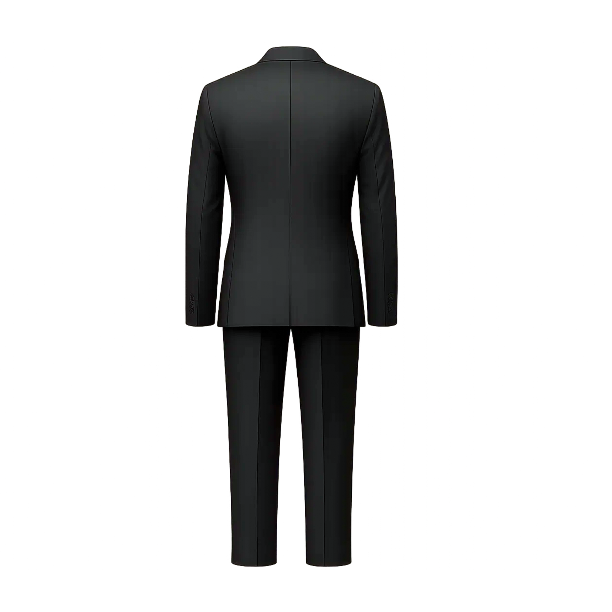 Men's Charcoal Gray Three Piece Suit Set