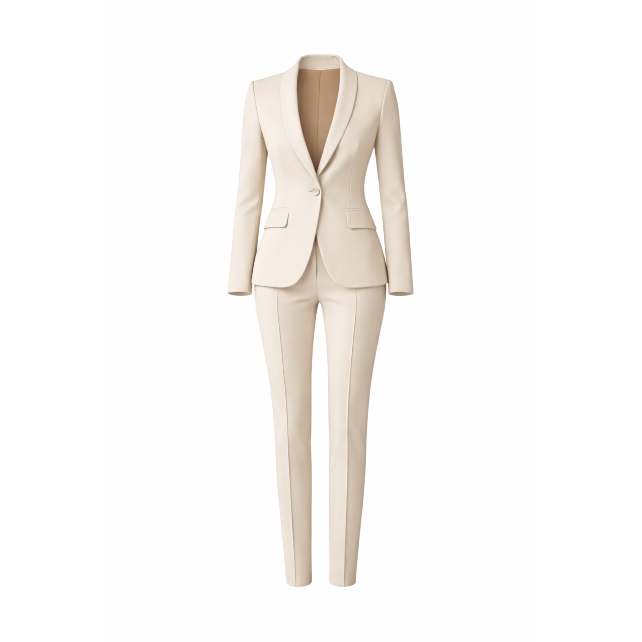 Women's Wearhouse | Women's Cream Fitted Wedding Suit