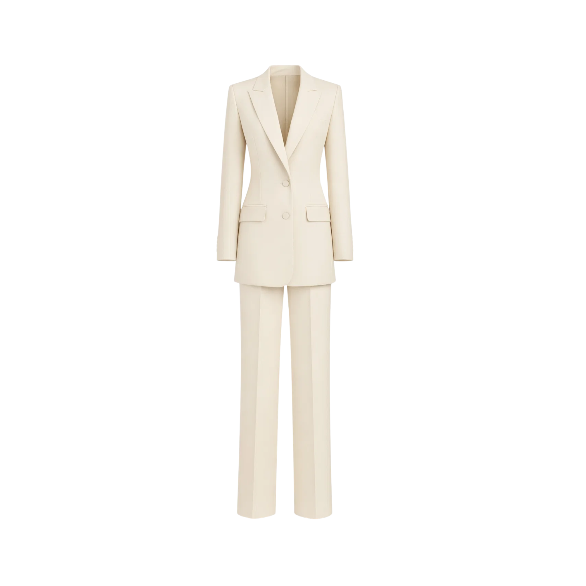 Ivory Loro Piana Women's City Hall Wedding Suit