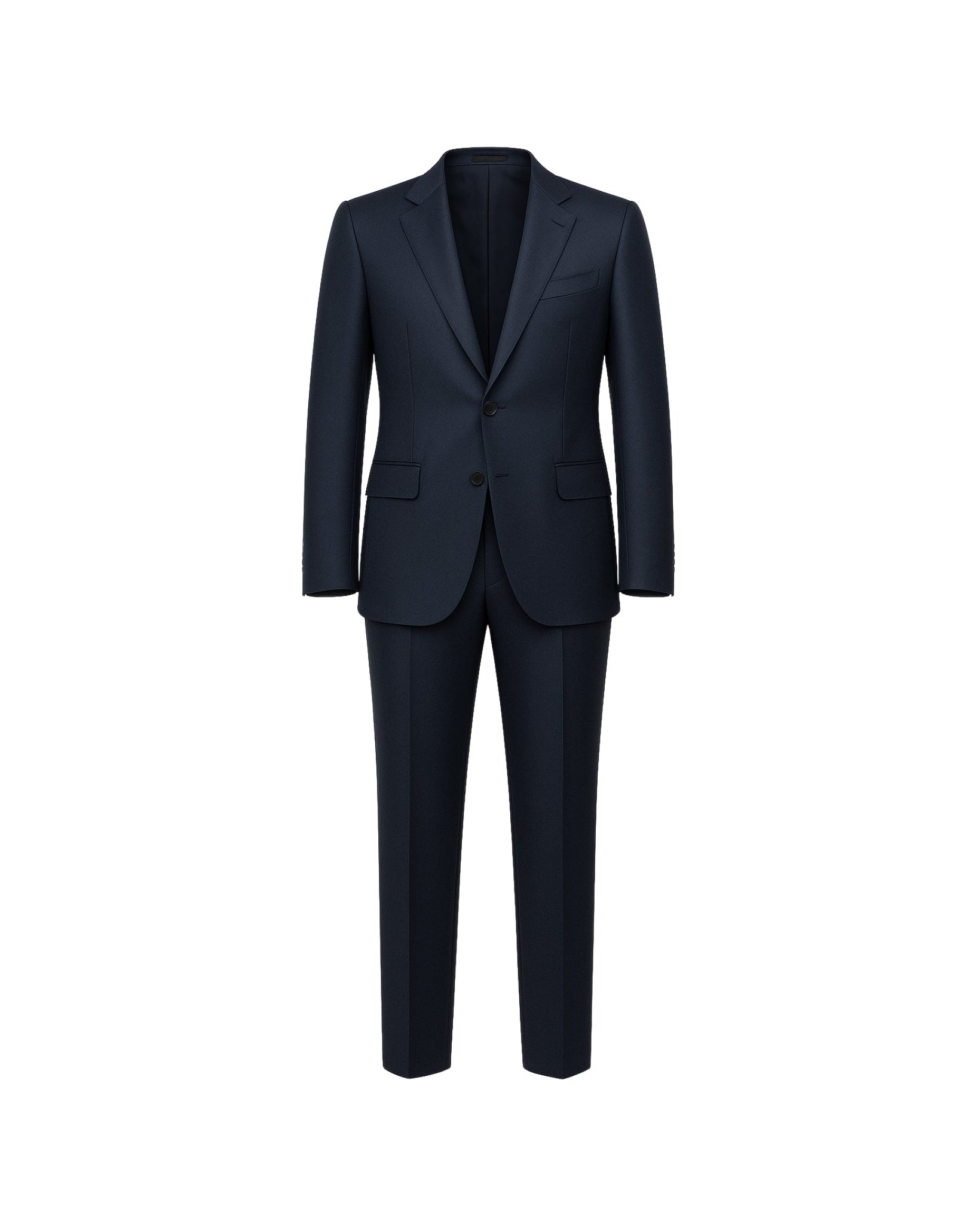 Masculine Fit Everyday Wool Suit in Navy