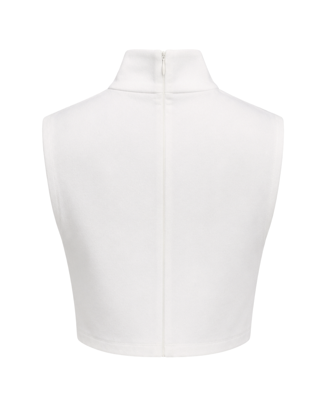 Mock Neck Crop Top with Cutout Detail