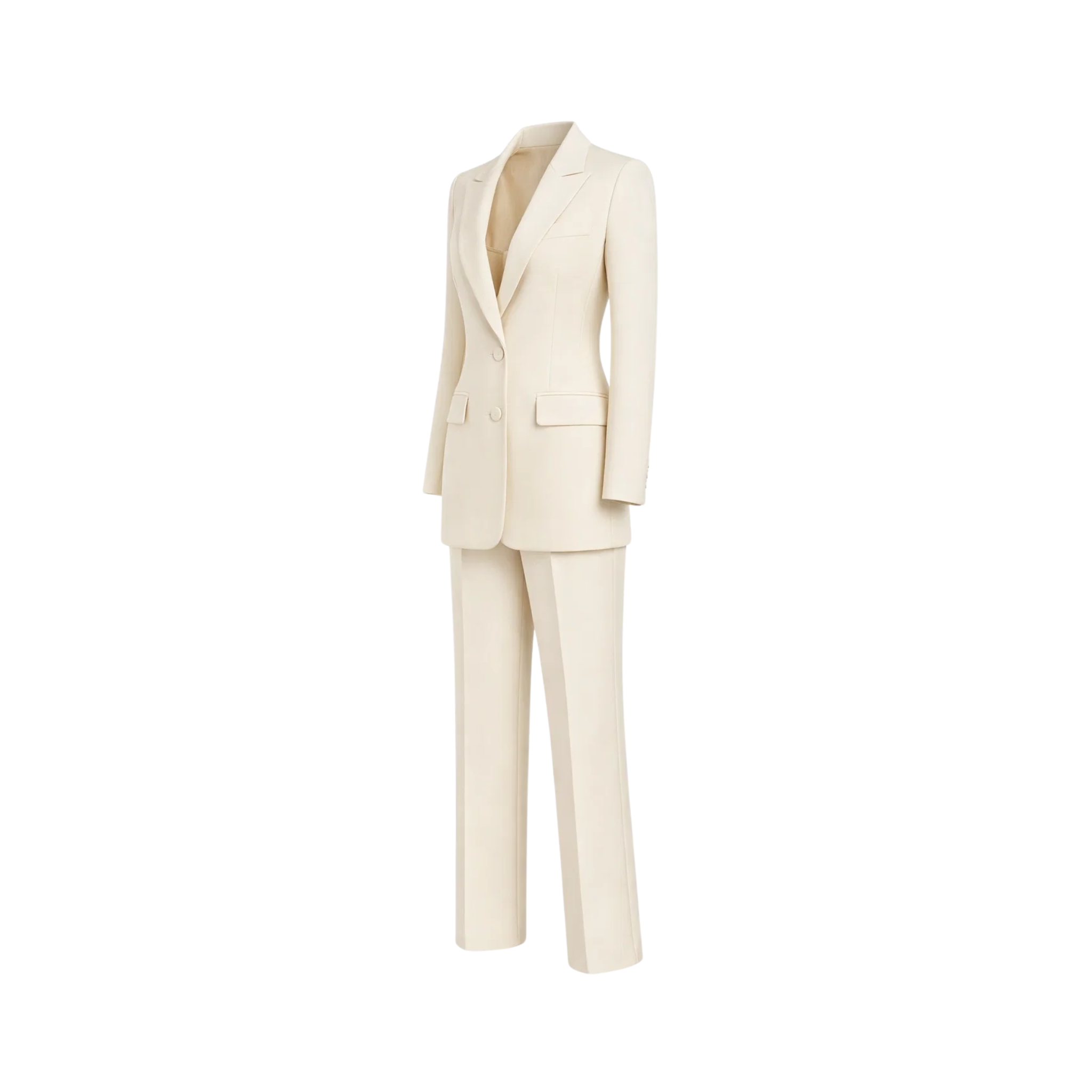 Ivory Loro Piana Women's City Hall Wedding Suit