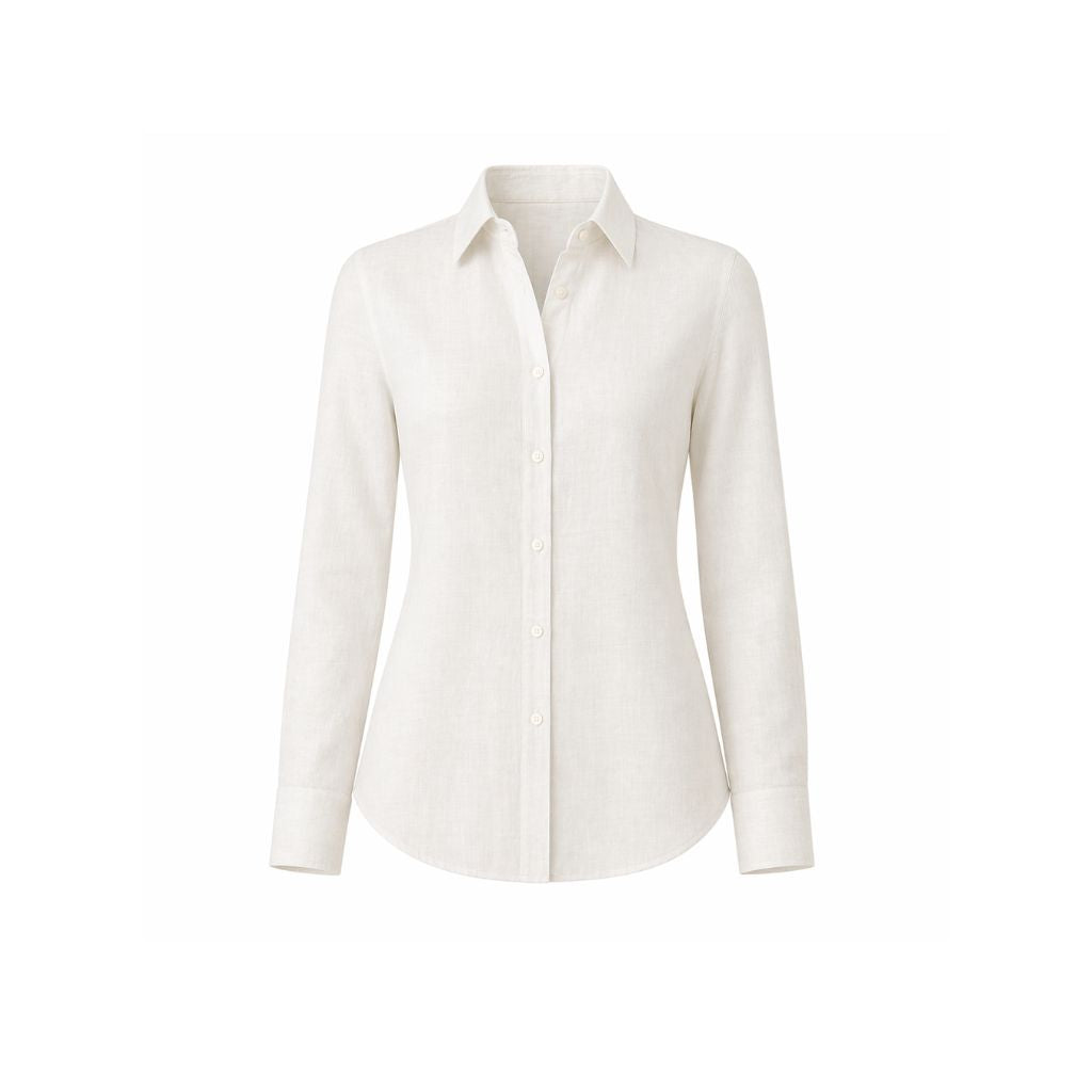 Ivory Linen Summer Wedding Shirt
