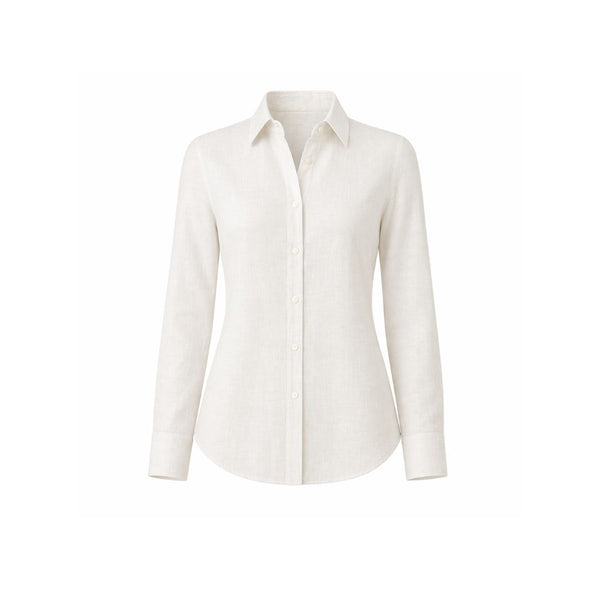 Ivory Linen Summer Wedding Shirt