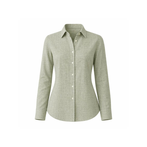 Sage Green Linen Summer Wedding Shirt