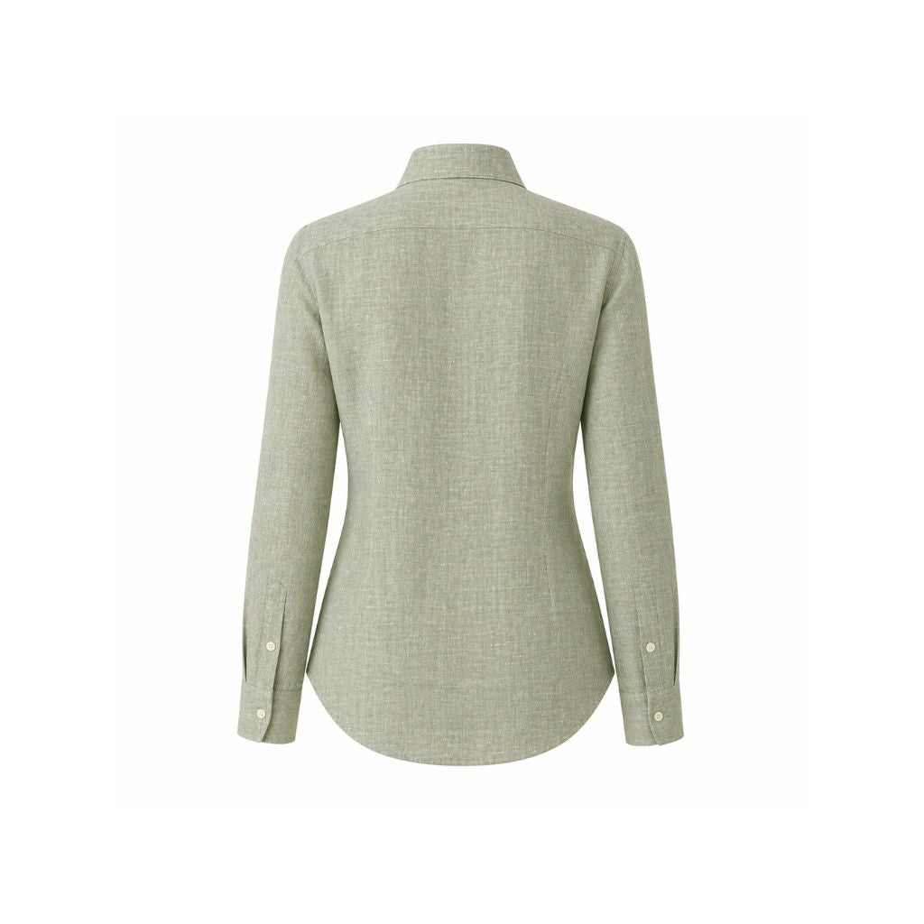 Sage Green Linen Summer Wedding Shirt