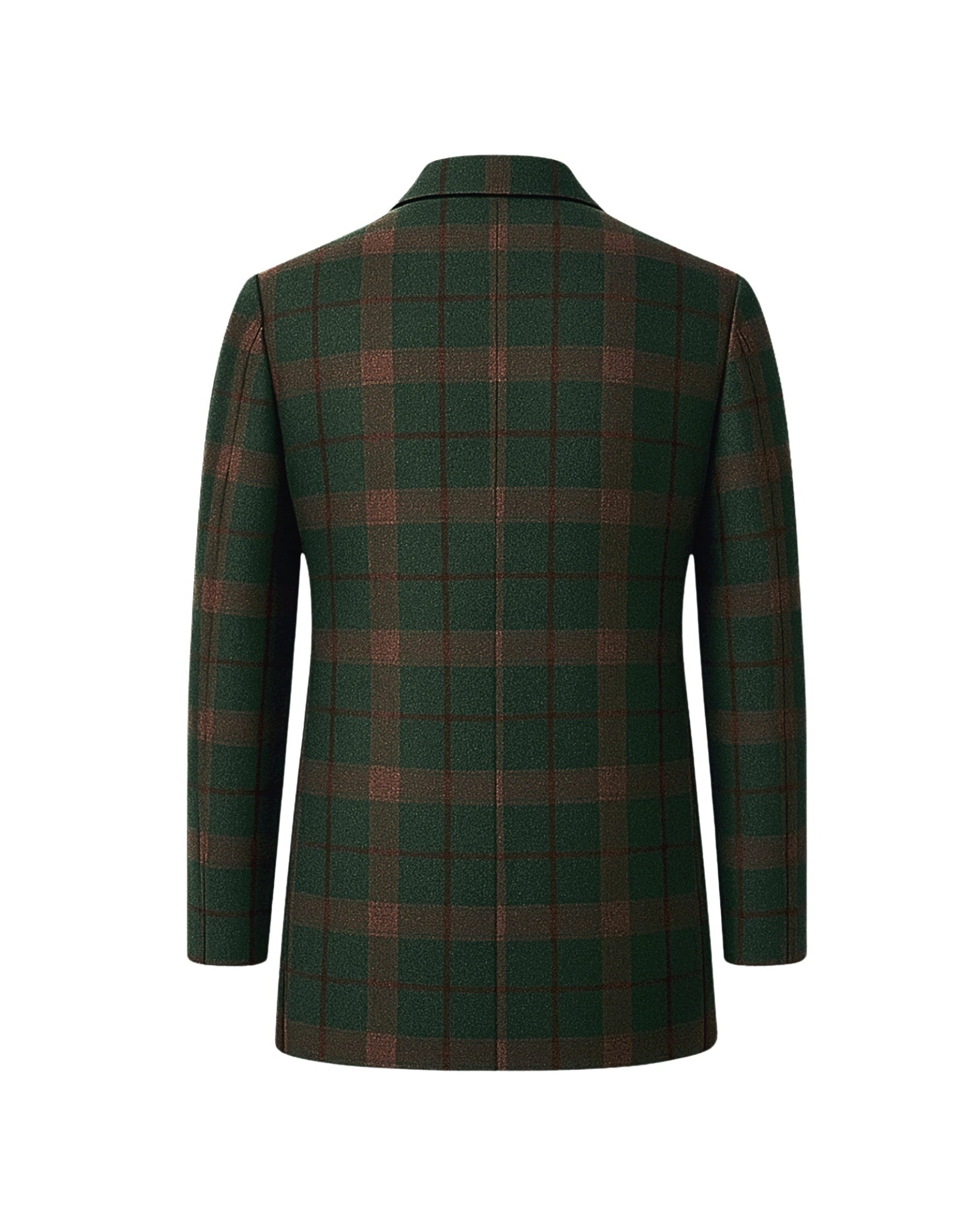 Foglie Sport Coat  Forest Green  Double-Breasted Plaid