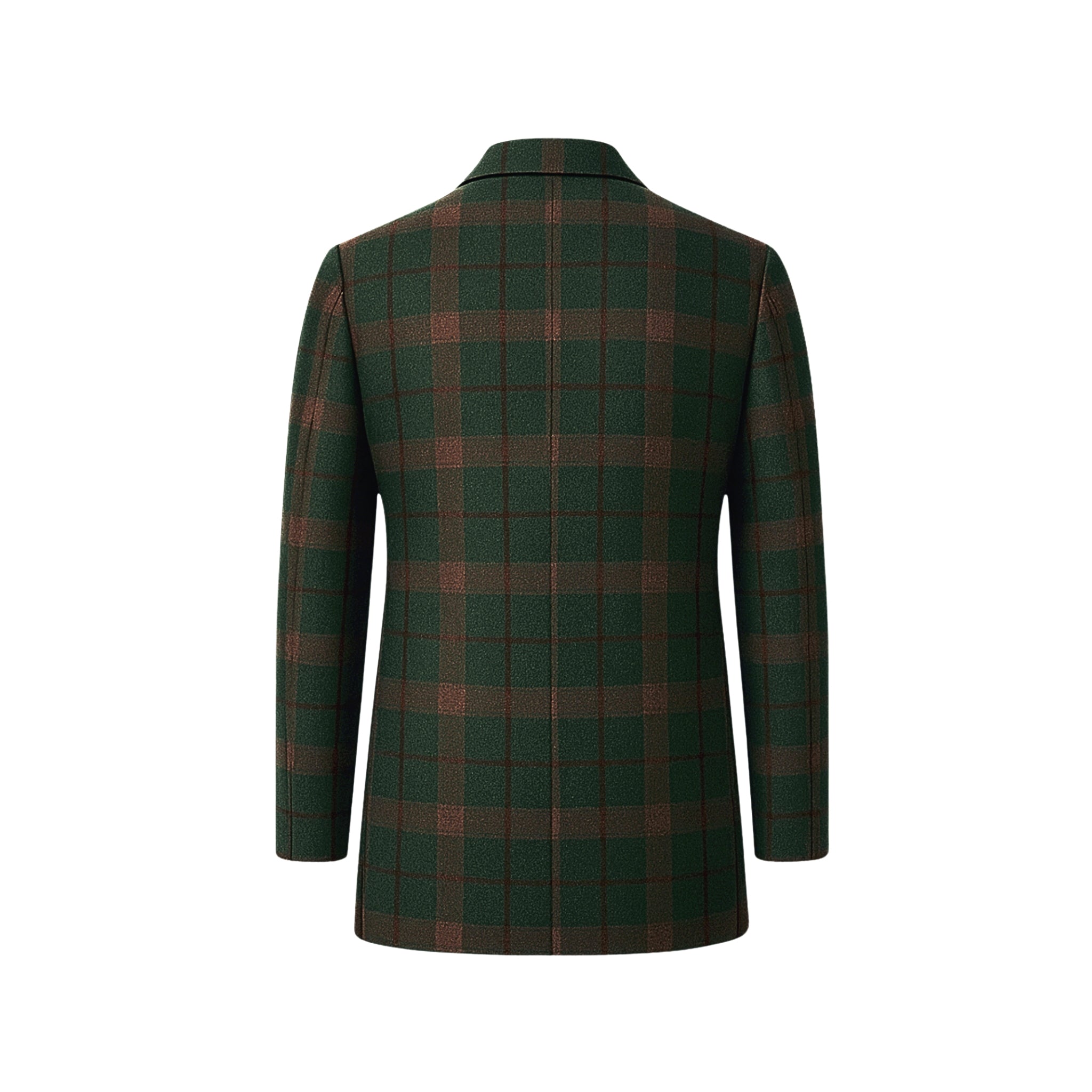 Foglie Sport Coat  Forest Green  Double-Breasted Plaid