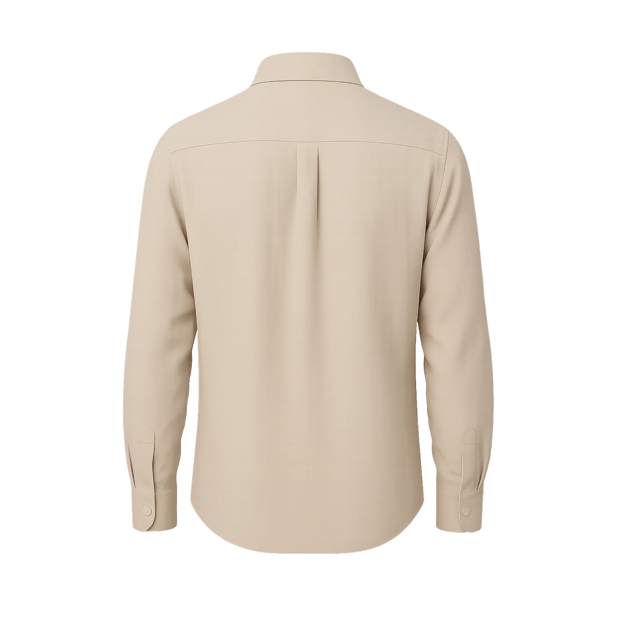 Men's Beige Unconstructed Casual Shirt