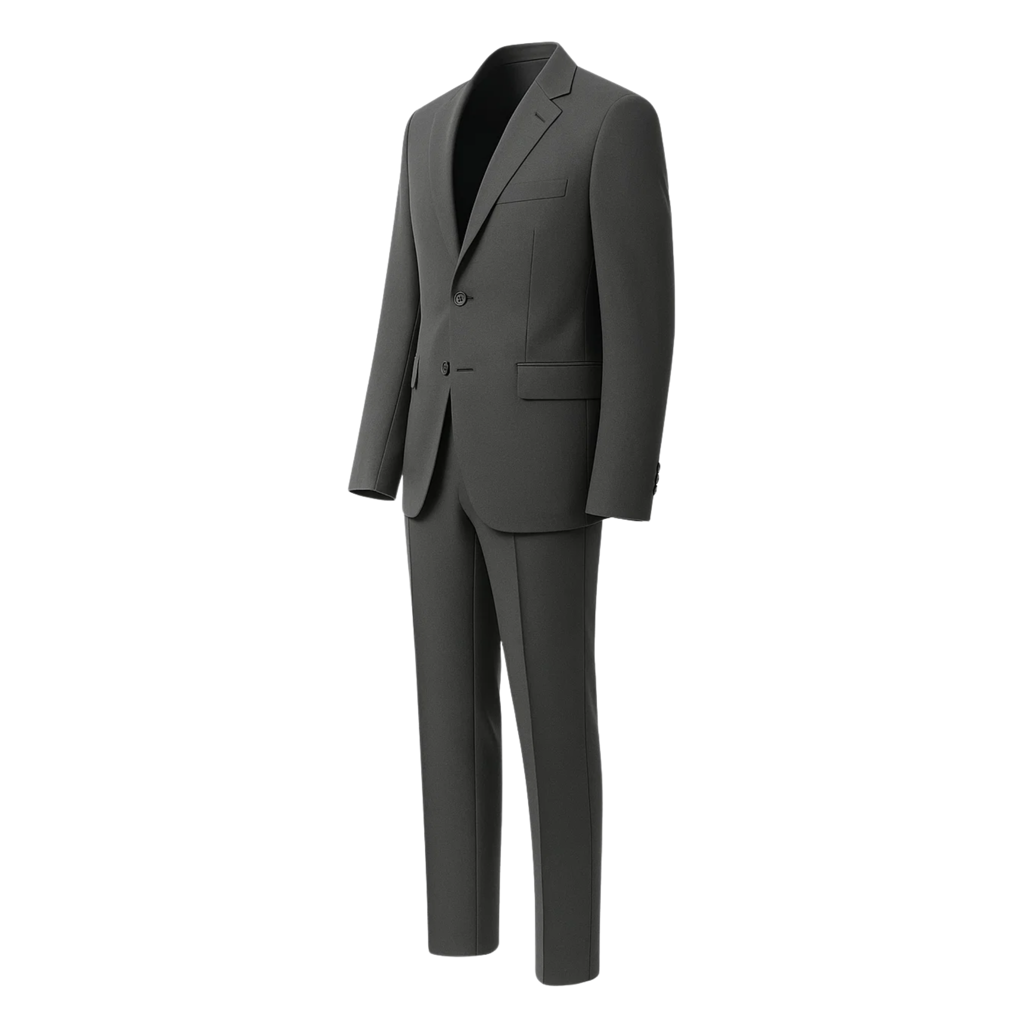 Men's Loro Piana Charcoal Slim Suit