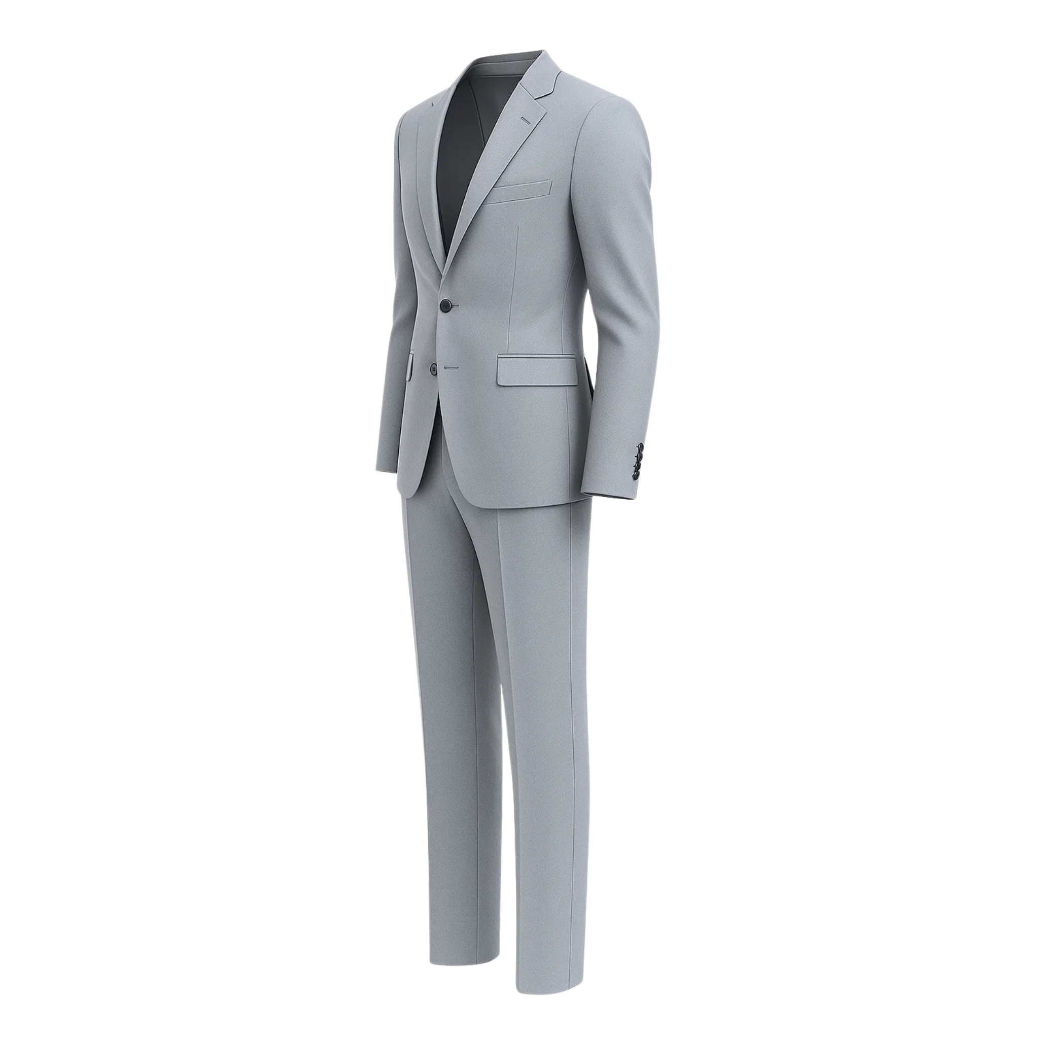 Men's Loro Piana Gray Slim Suit