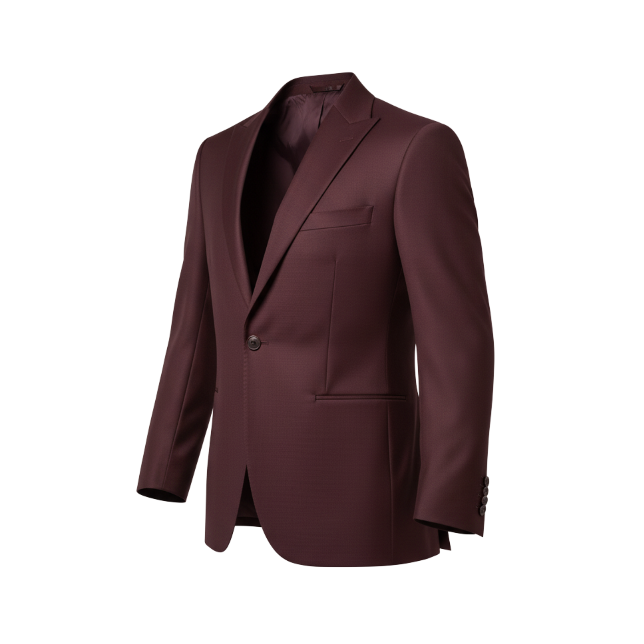 Burgundy Wool Blazer