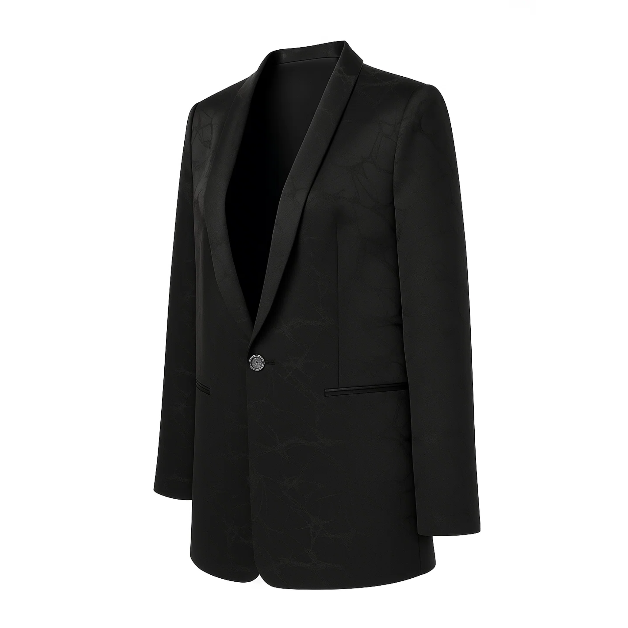 Black blazer on a white background