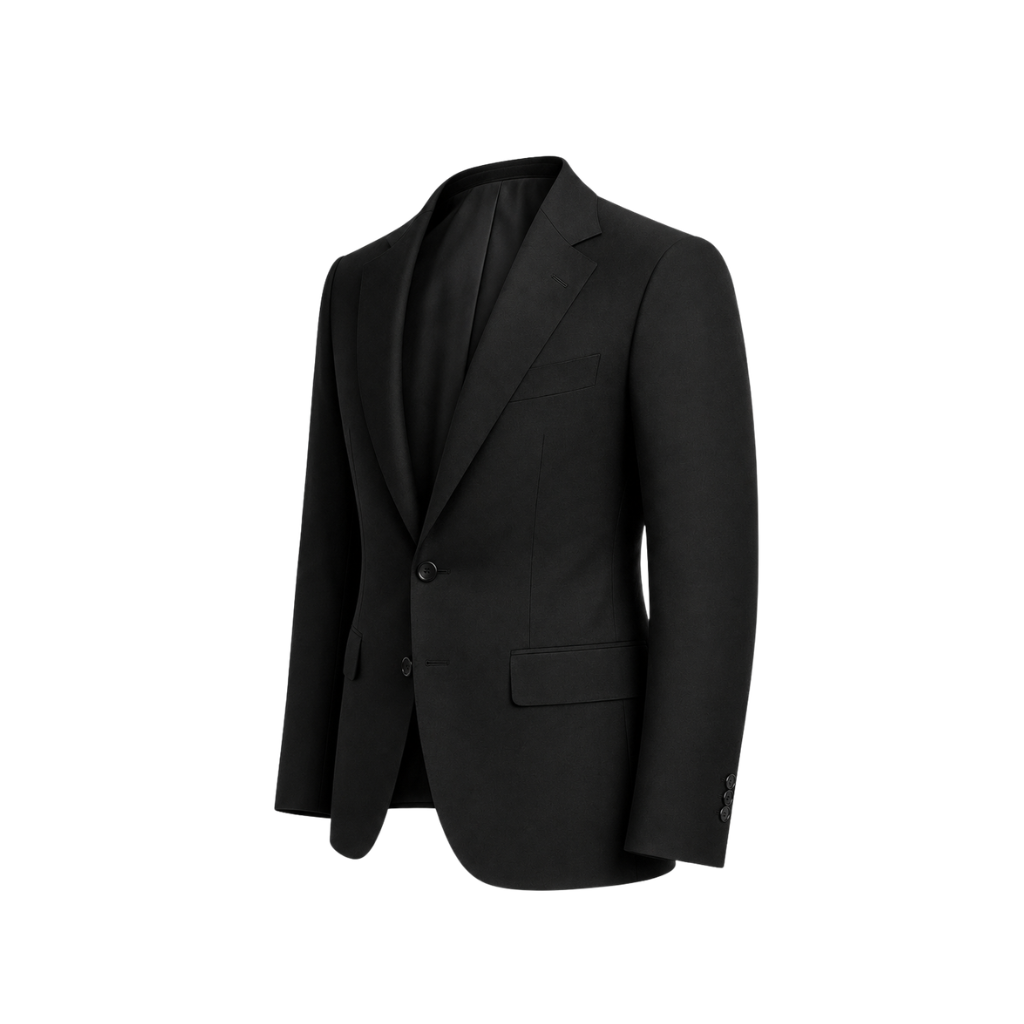Black Loro Piana blazer side view