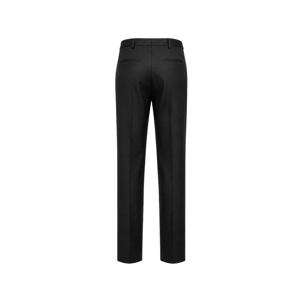 Black Loro Piana trousers back view