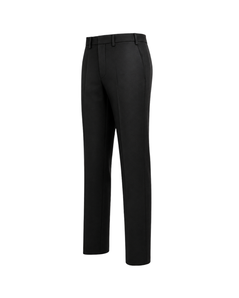 Black Loro Piana trousers side view