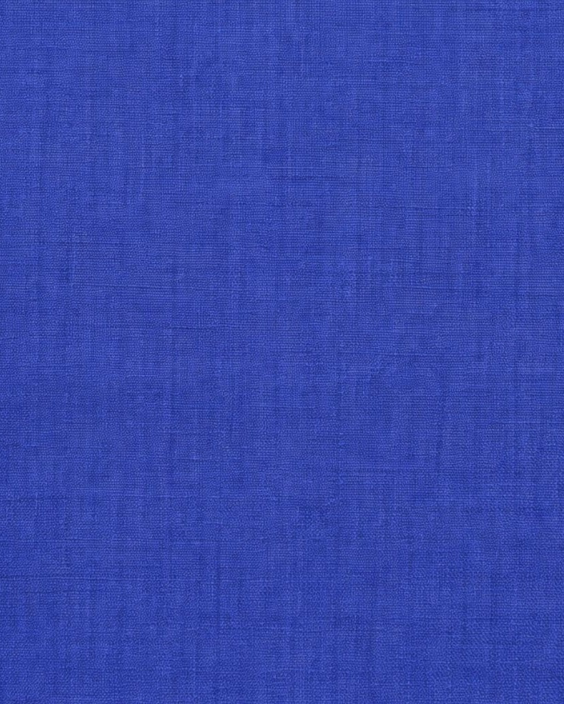 Detailed close-up of the royal blue fabric texture used in the Royal Blue Men's Two-Piece Classic Cut Suit, highlighting the smooth weave and vibrant color of this luxury suiting material.