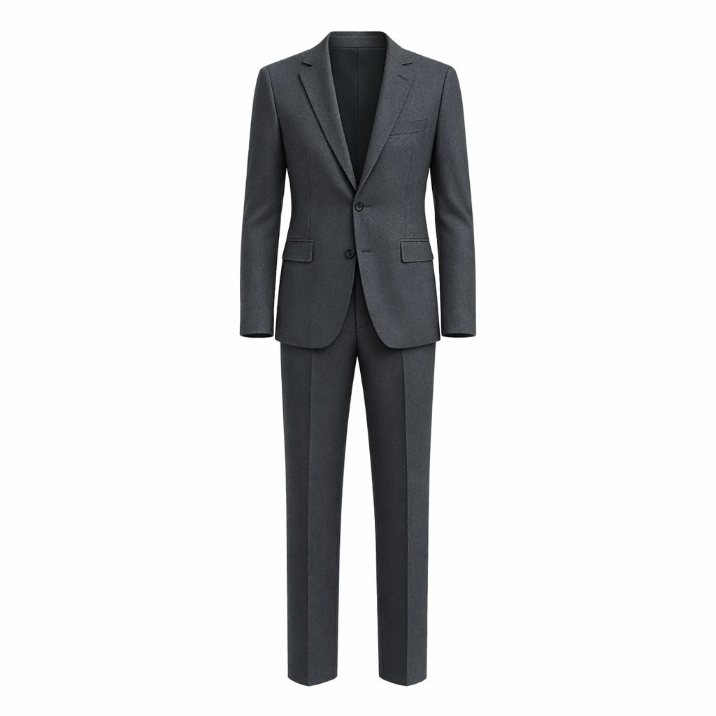 Charcoal Grey Men's Two-Piece Classics Cut Suit