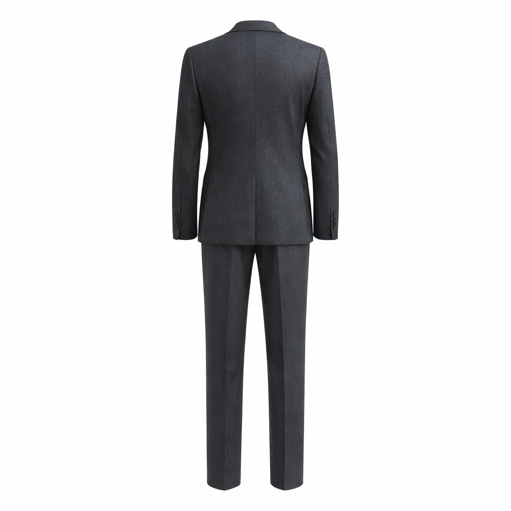 Charcoal Grey Men's Two-Piece Classics Cut Suit