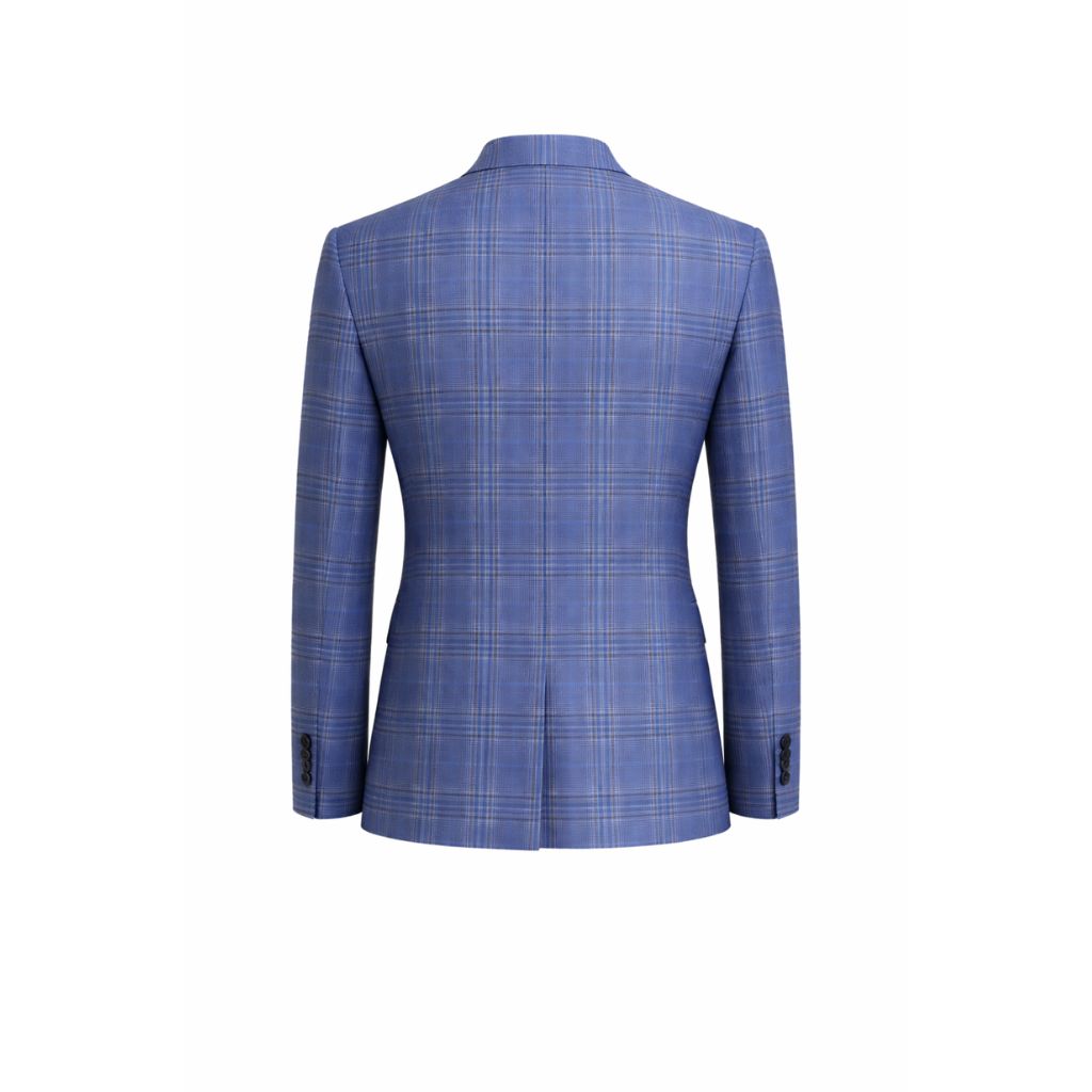 Blue Plaid Men's Classic Cut Jacket
