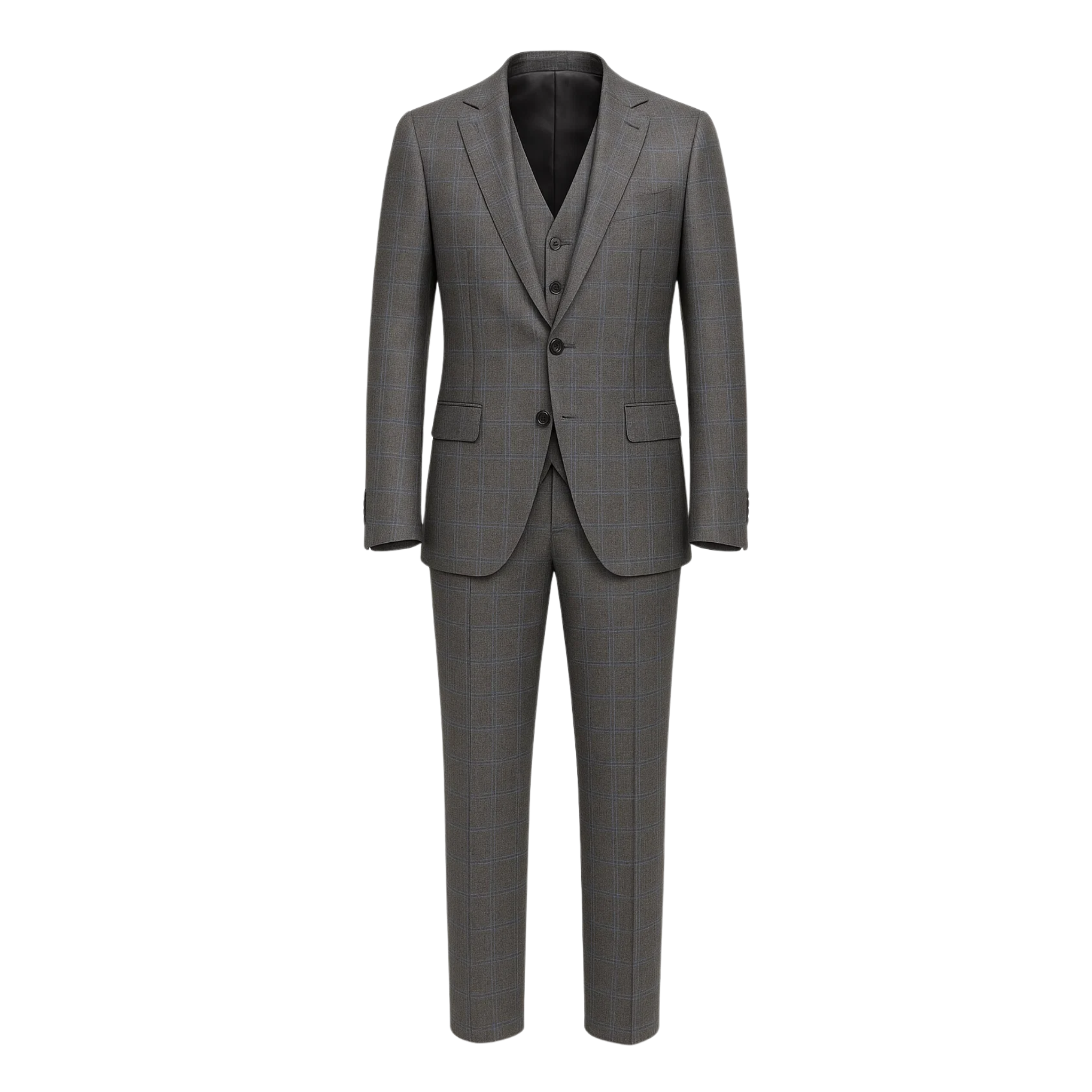 Men's Loro Piana Gray Three-Piece Suit