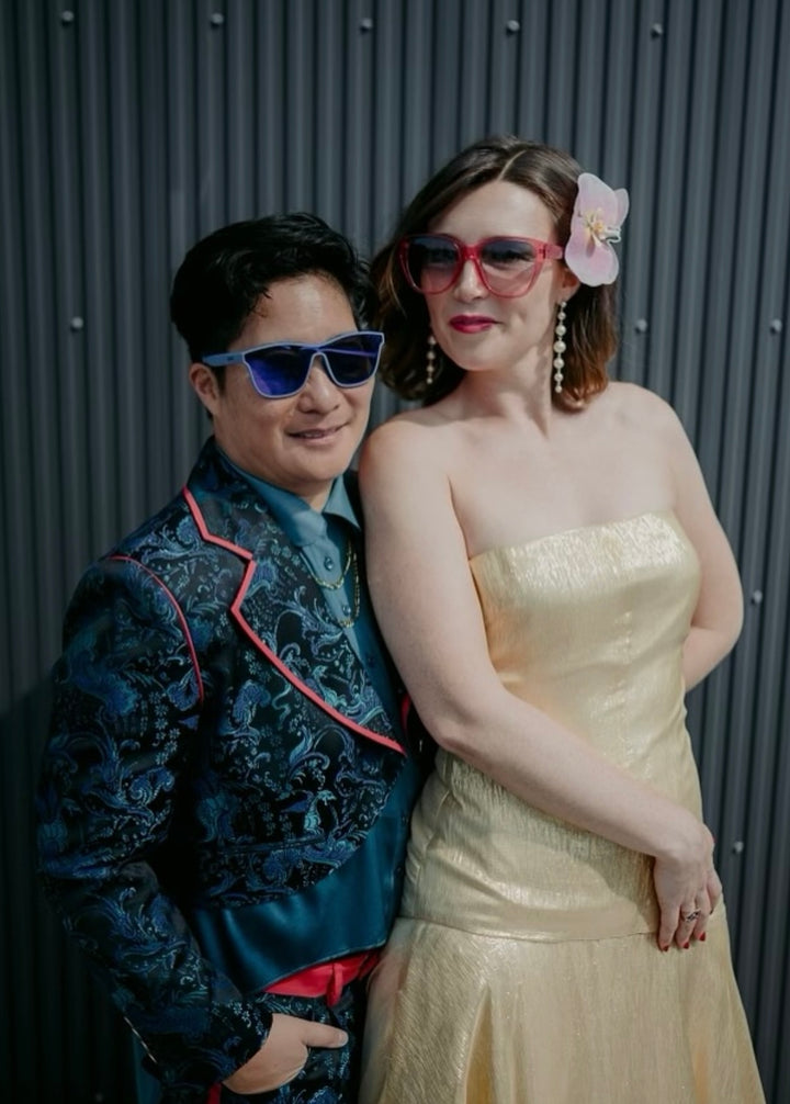 JJ CHAN in a custom Tailory New York garment