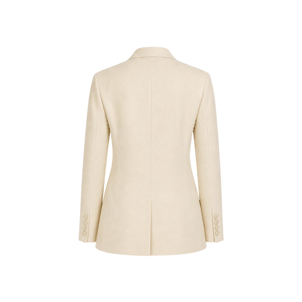 Ivory Loro Piana Men's Double-Breasted Blazer