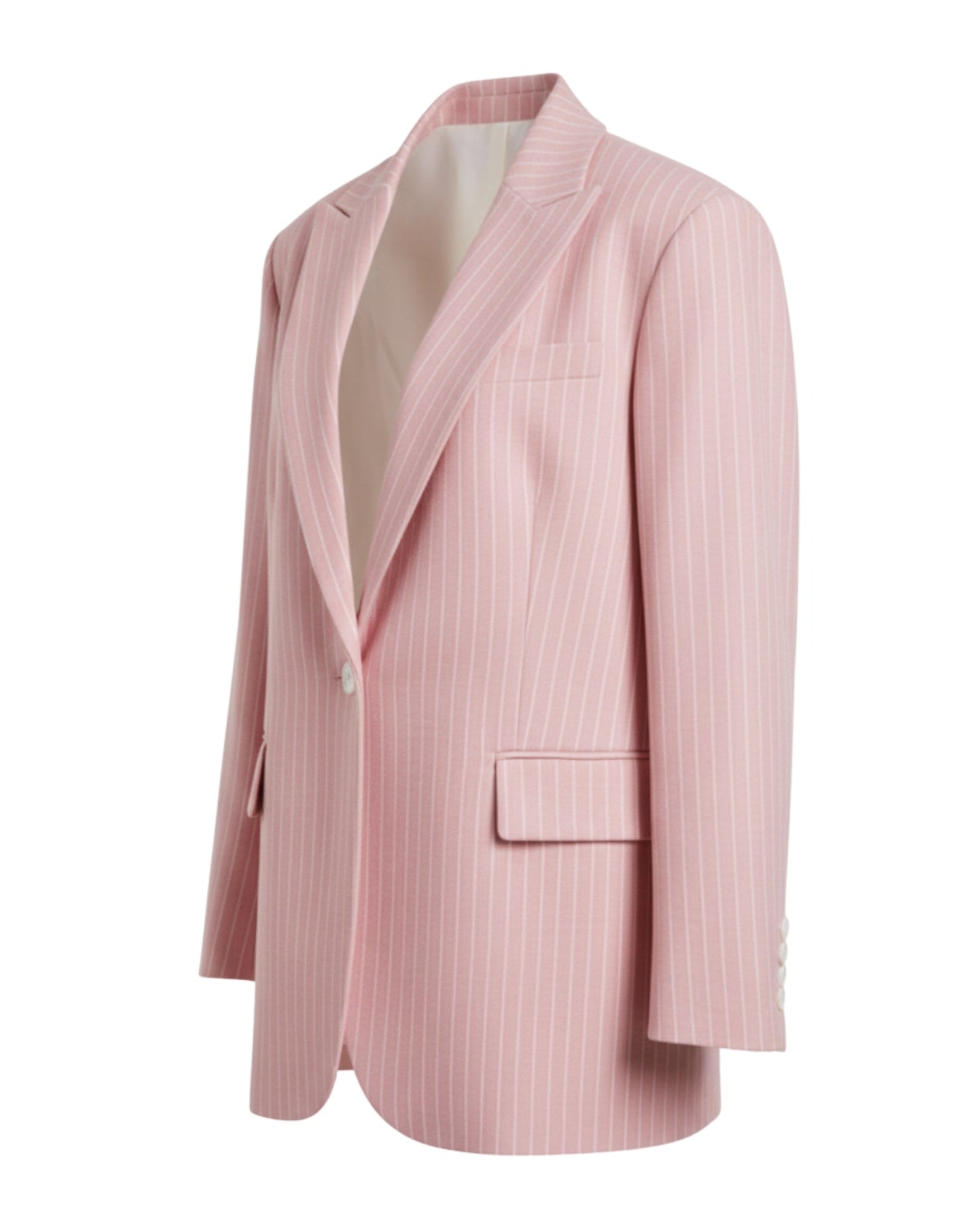 Tailory baby pink oversized blazer side view