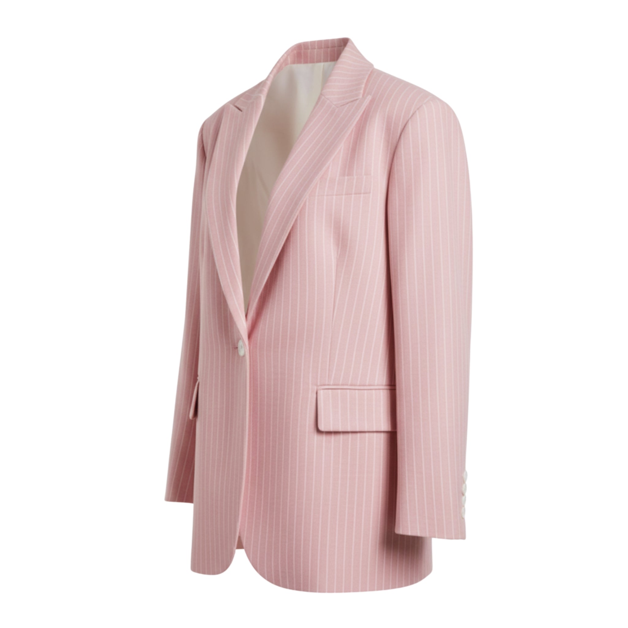 Tailory baby pink oversized blazer side view