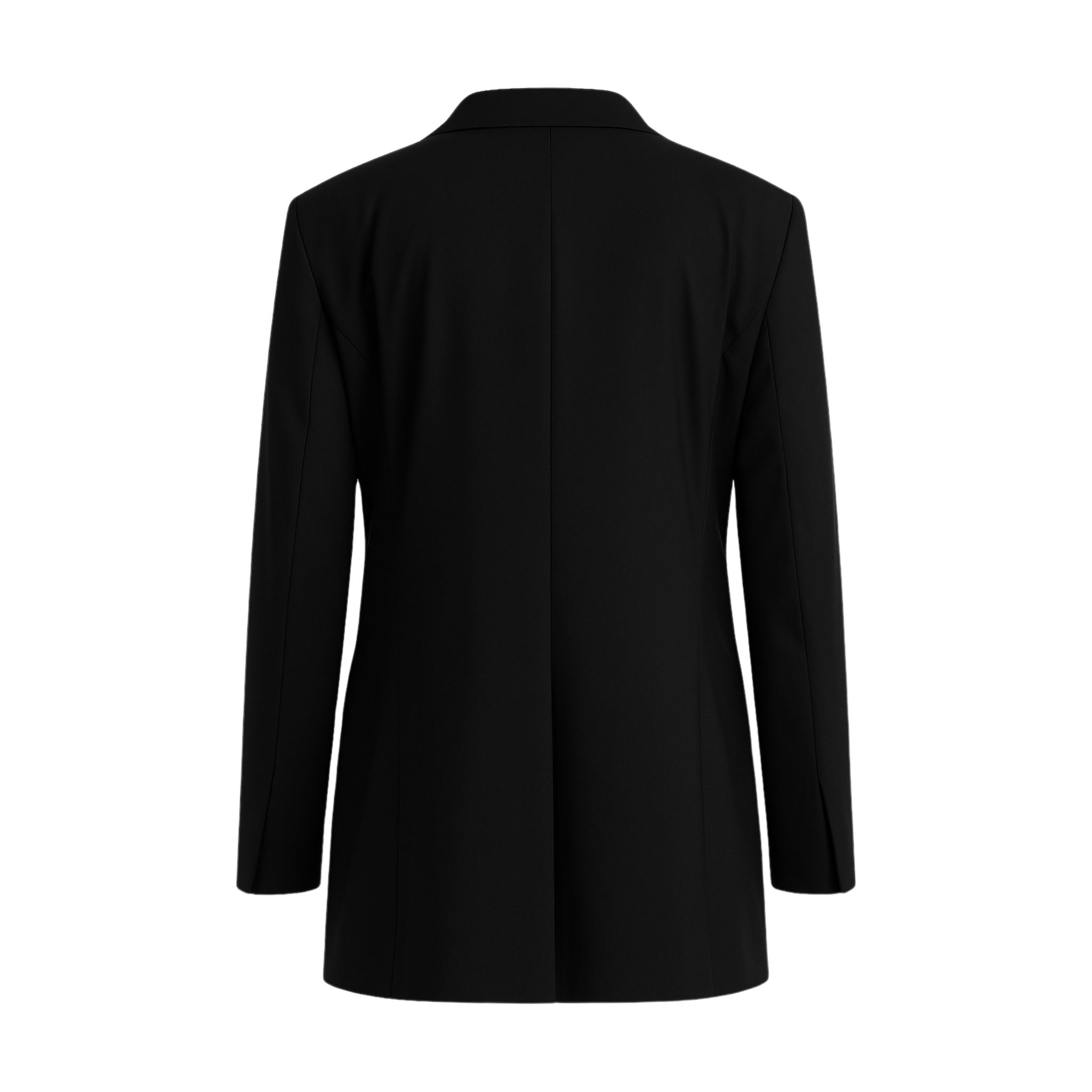 Tailory black oversized tuxedo blazer back view