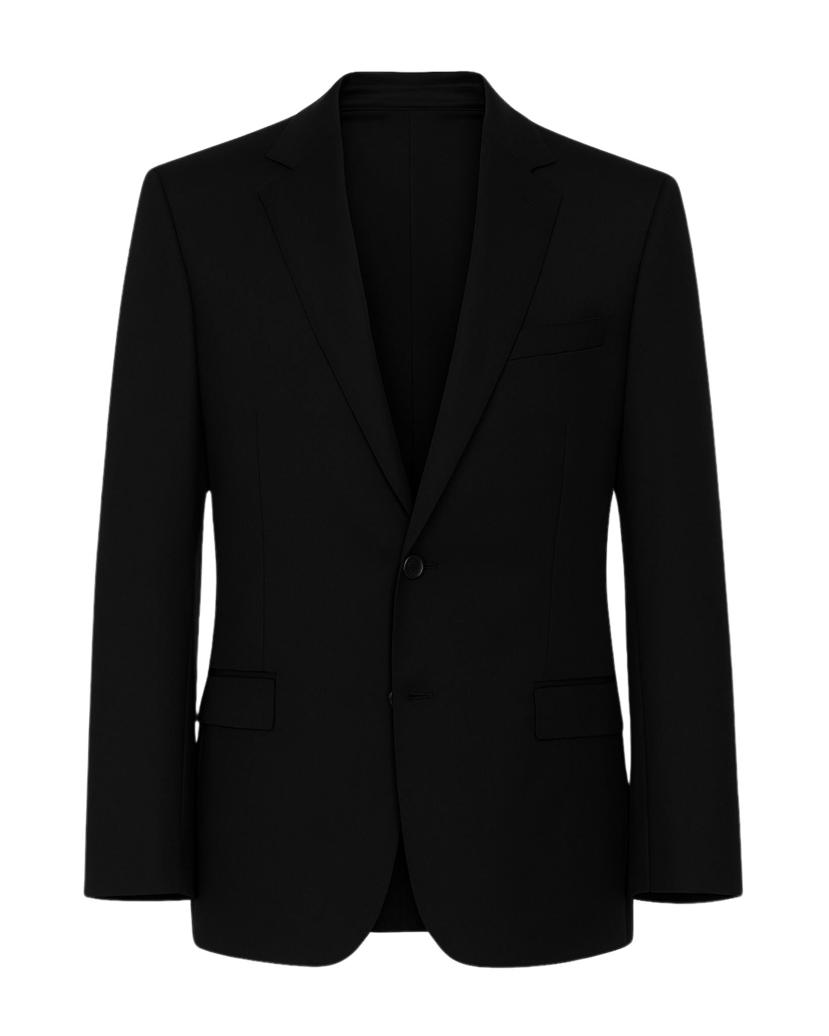 Tailory black wool single-breasted blazer front view