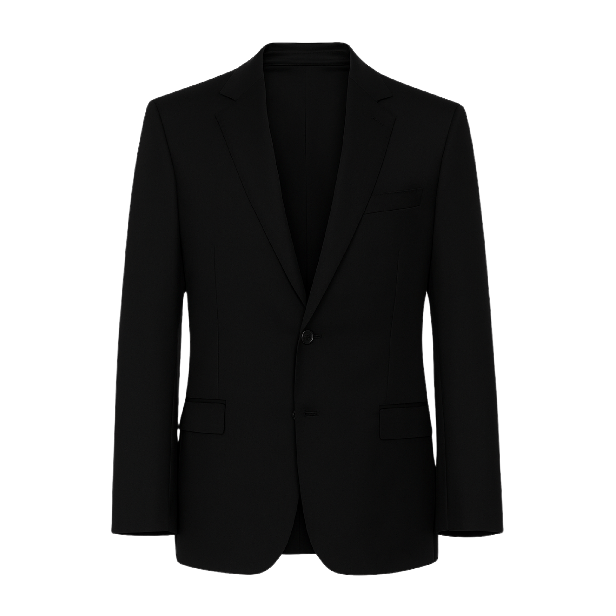 Tailory black wool single-breasted blazer front view