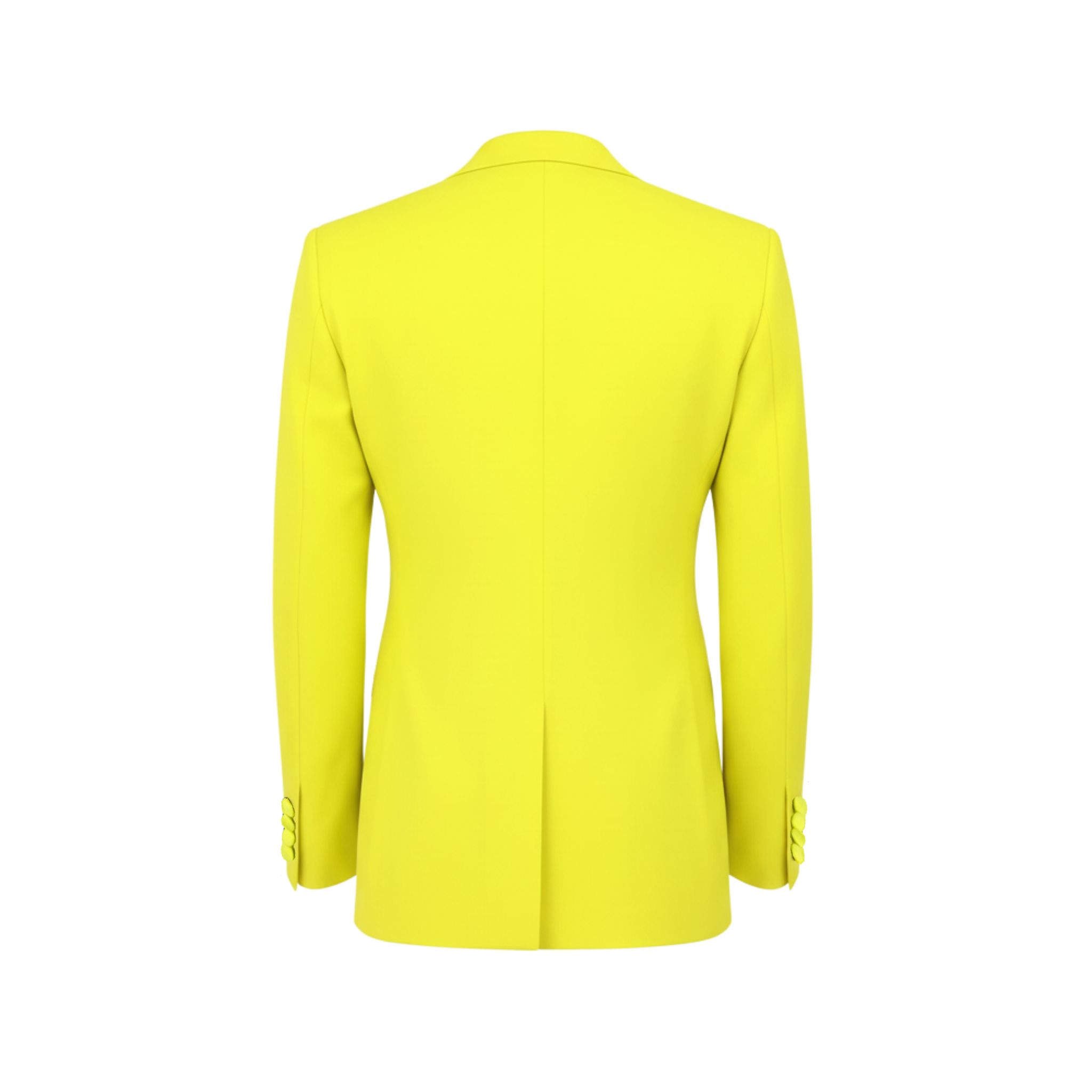 Tailory_Blazer_Chartreuse_SingleBreasted_Structured_BackView