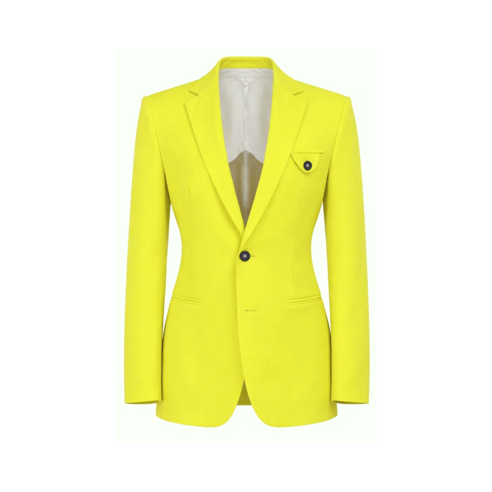 Tailory_Blazer_Chartreuse_SingleBreasted_Structured_FrontView