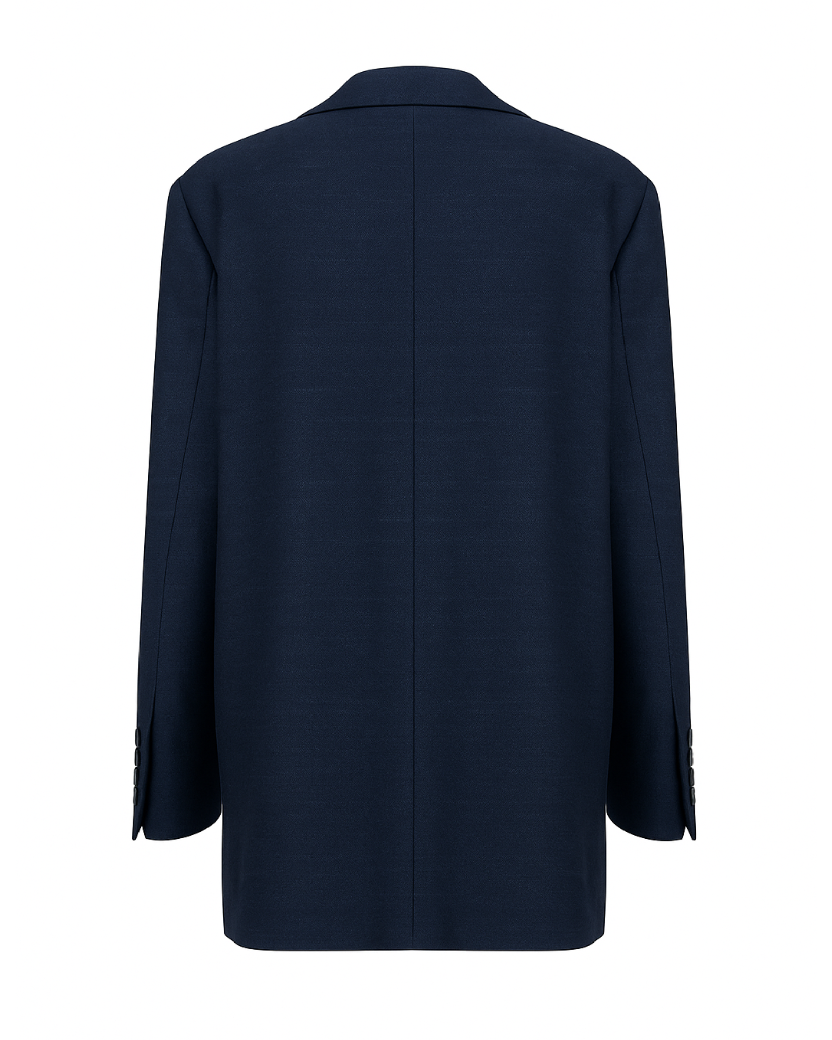 Tailory navy relaxed-fit blazer single-button back view