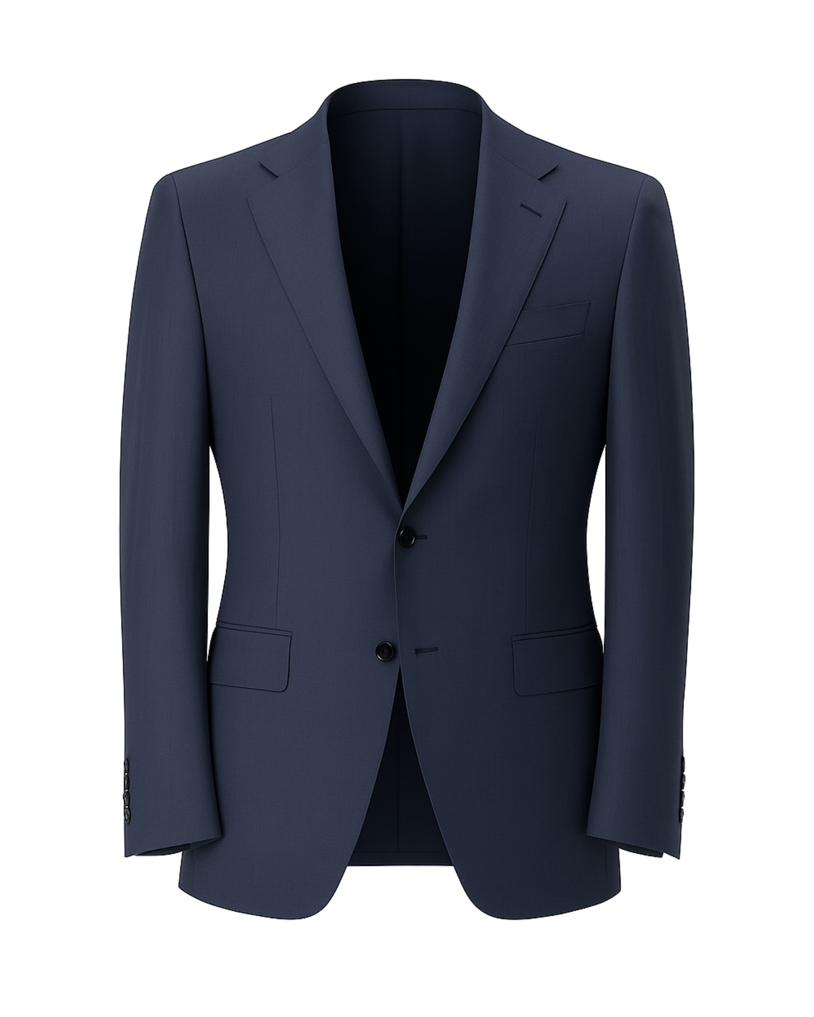 Tailory navy single-breasted wool blazer front view