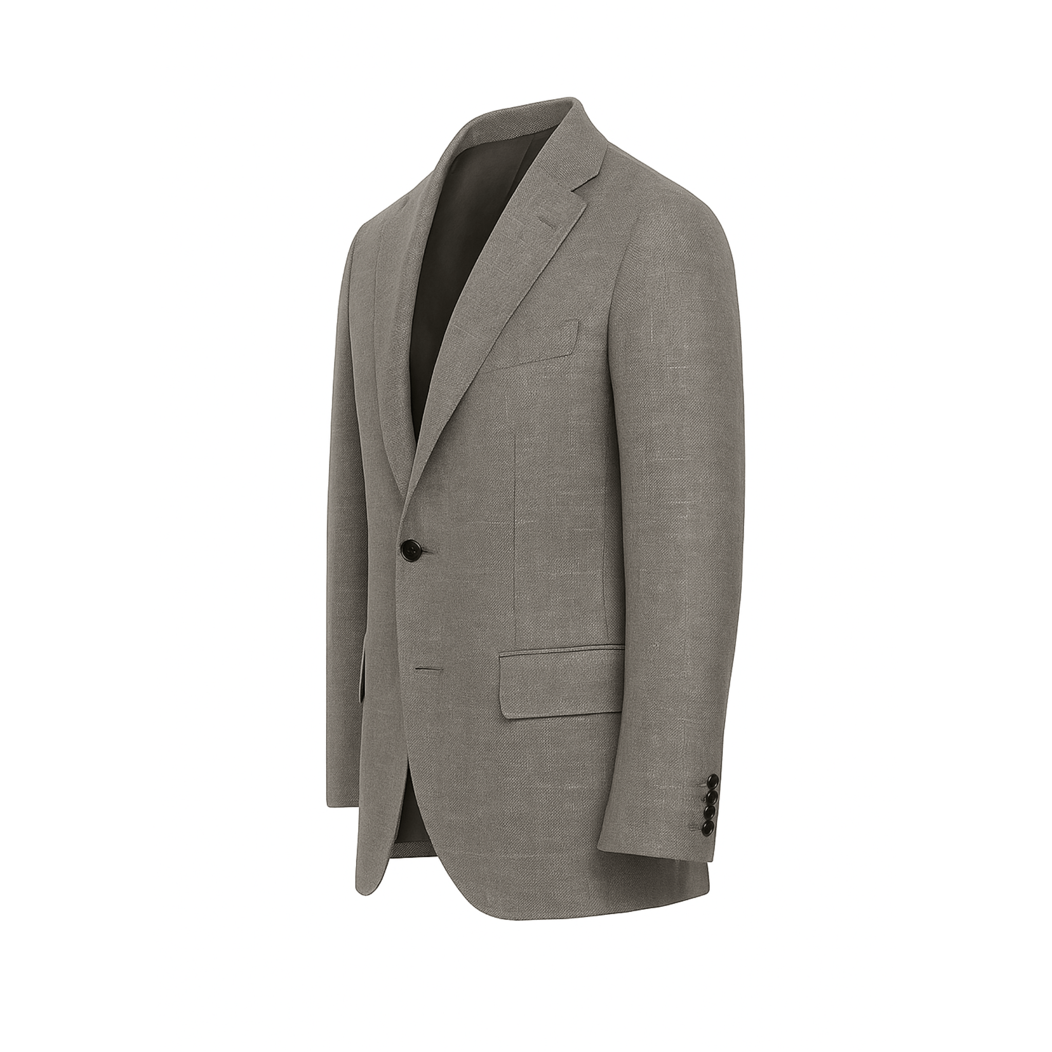 Tailory stone Loro Piana lightweight summer blazer front view