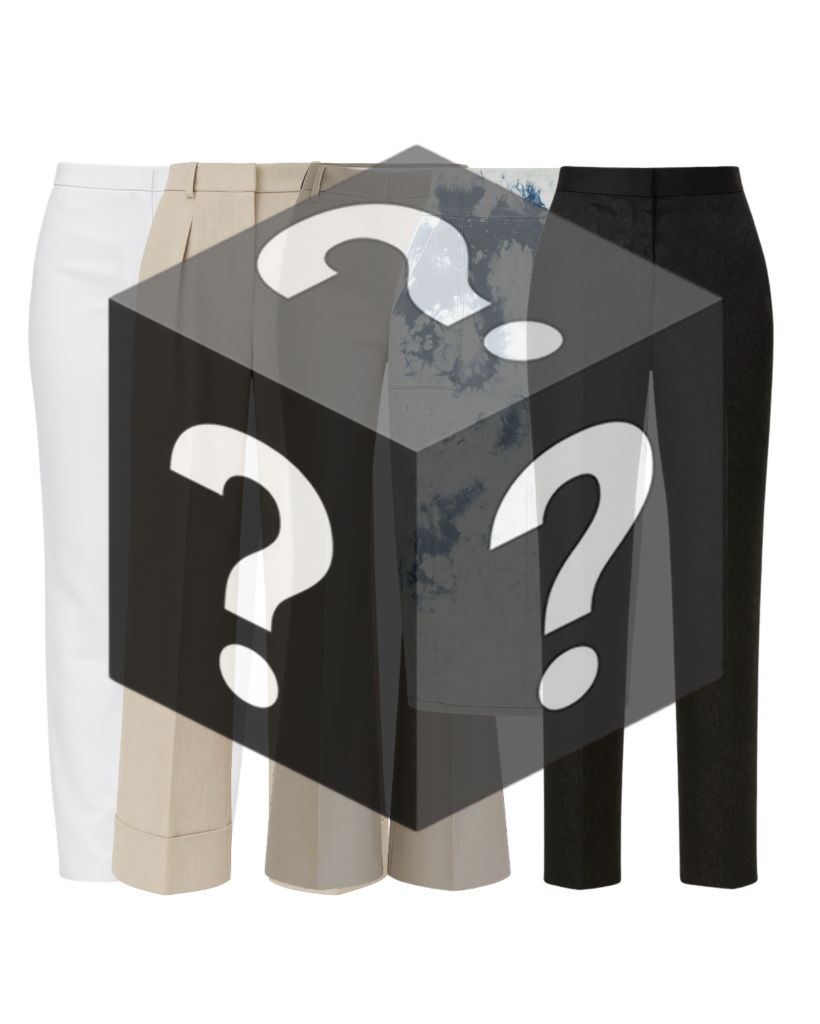 Tailory women’s mystery blind box for bottoms with concealed archival item