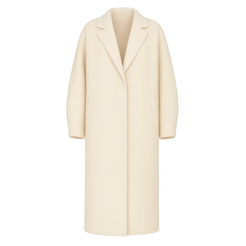 Ivory Loro Piana Baby Cashmere Oversized Cocoon Coat