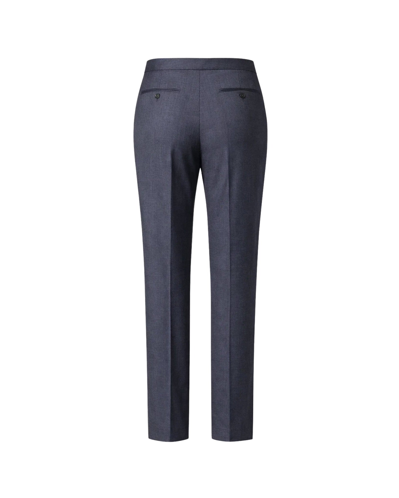 Tailory charcoal double-pleated tailored dress trousers back view