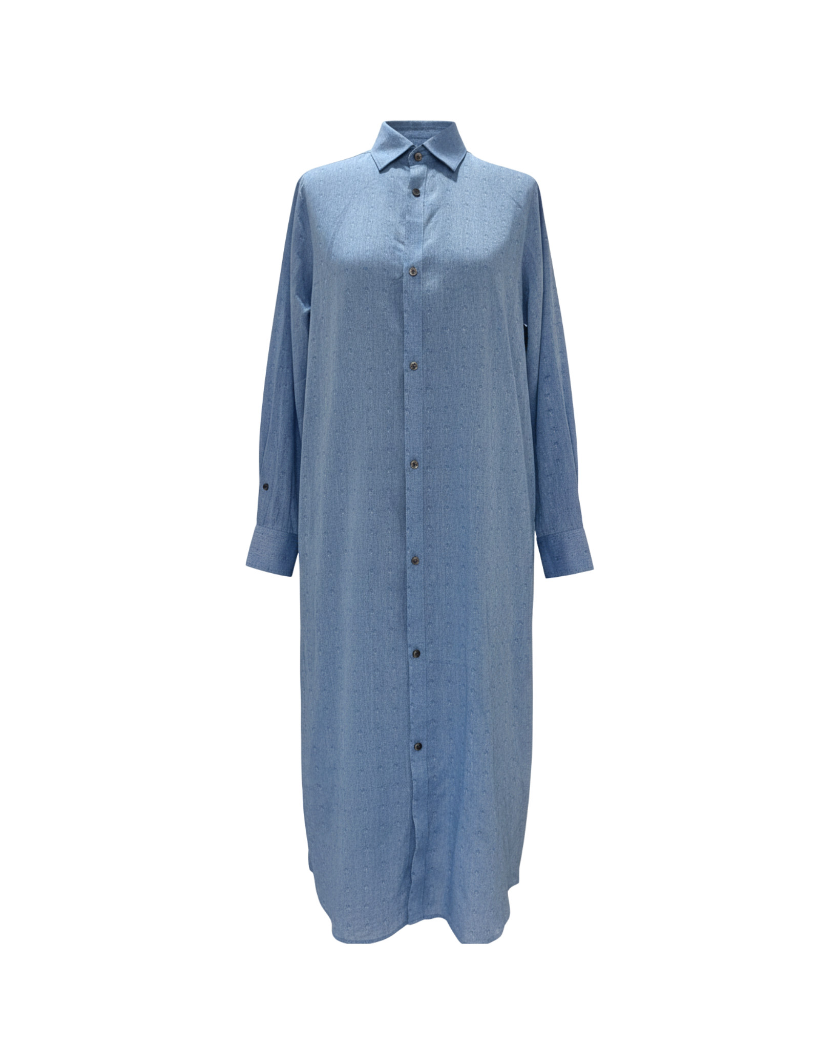 Tailory_Dress_Blue_Chambray_Oversized_Shirt_FrontView
