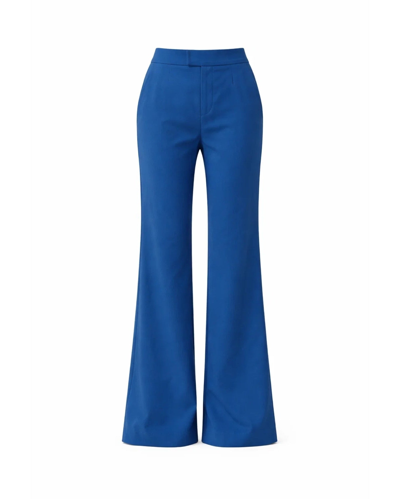 Tailory blue flared-leg tailored trousers front view