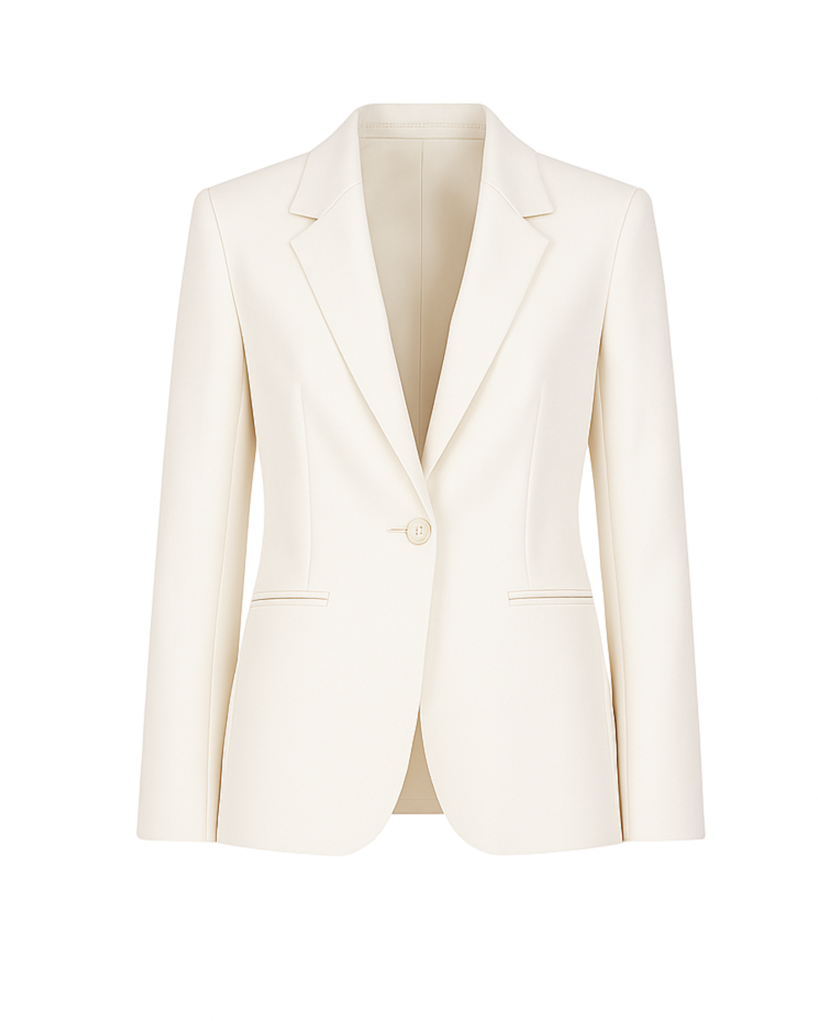 Tailory_Jacket_Ivory_SatinLapel_SingleButton_FrontView