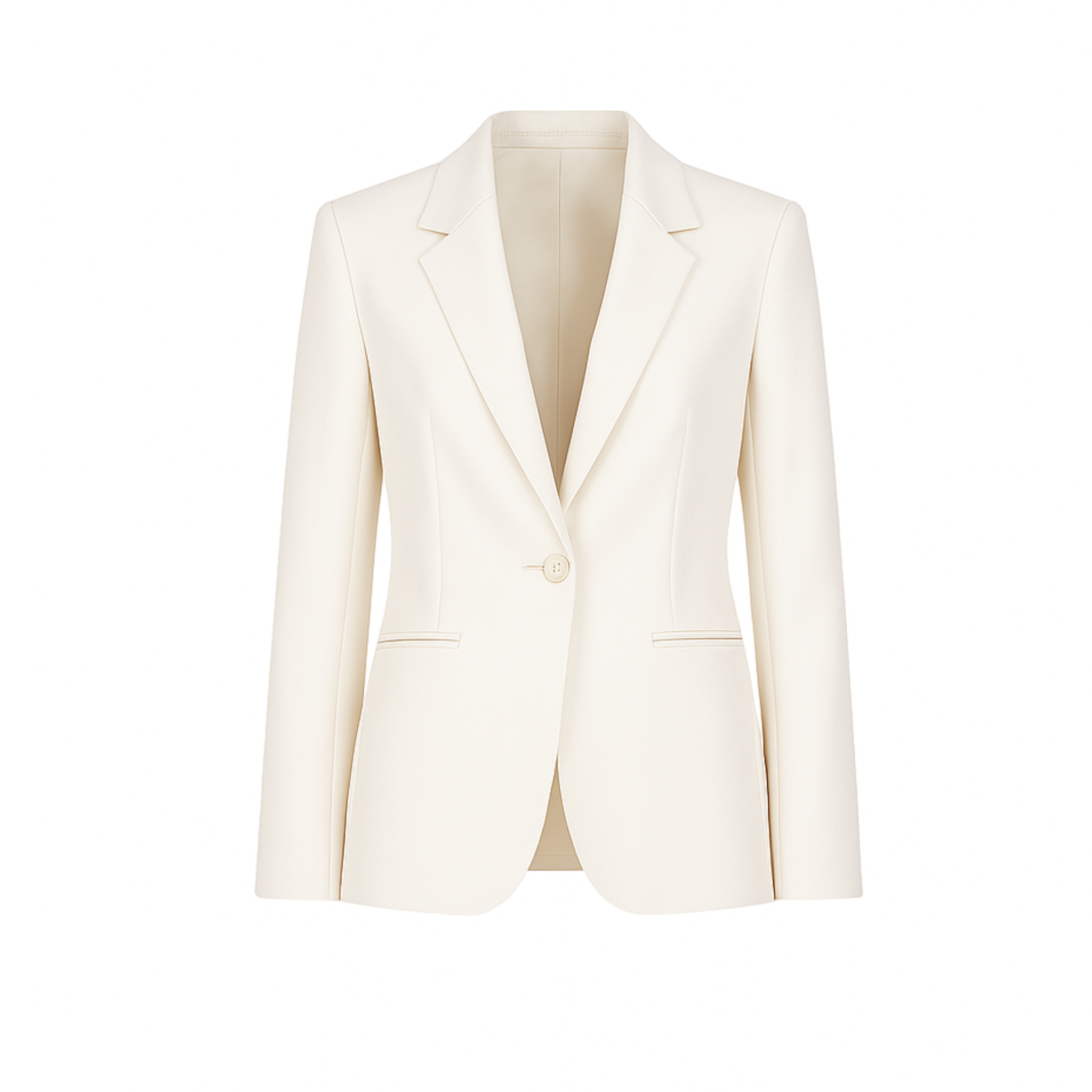 Tailory_Jacket_Ivory_SatinLapel_SingleButton_FrontView