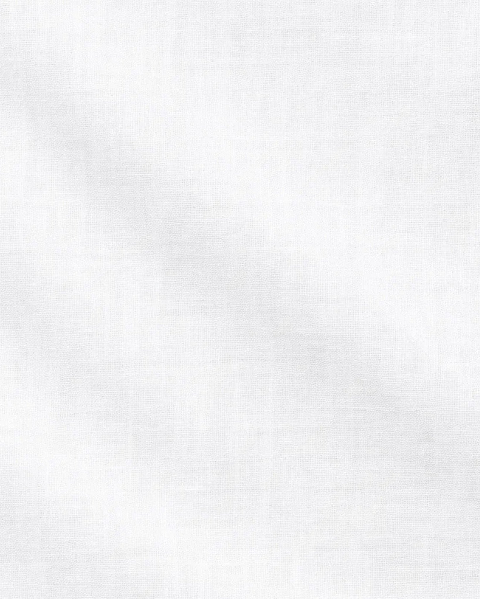 Tailory white linen-silk shirt fabric detail
