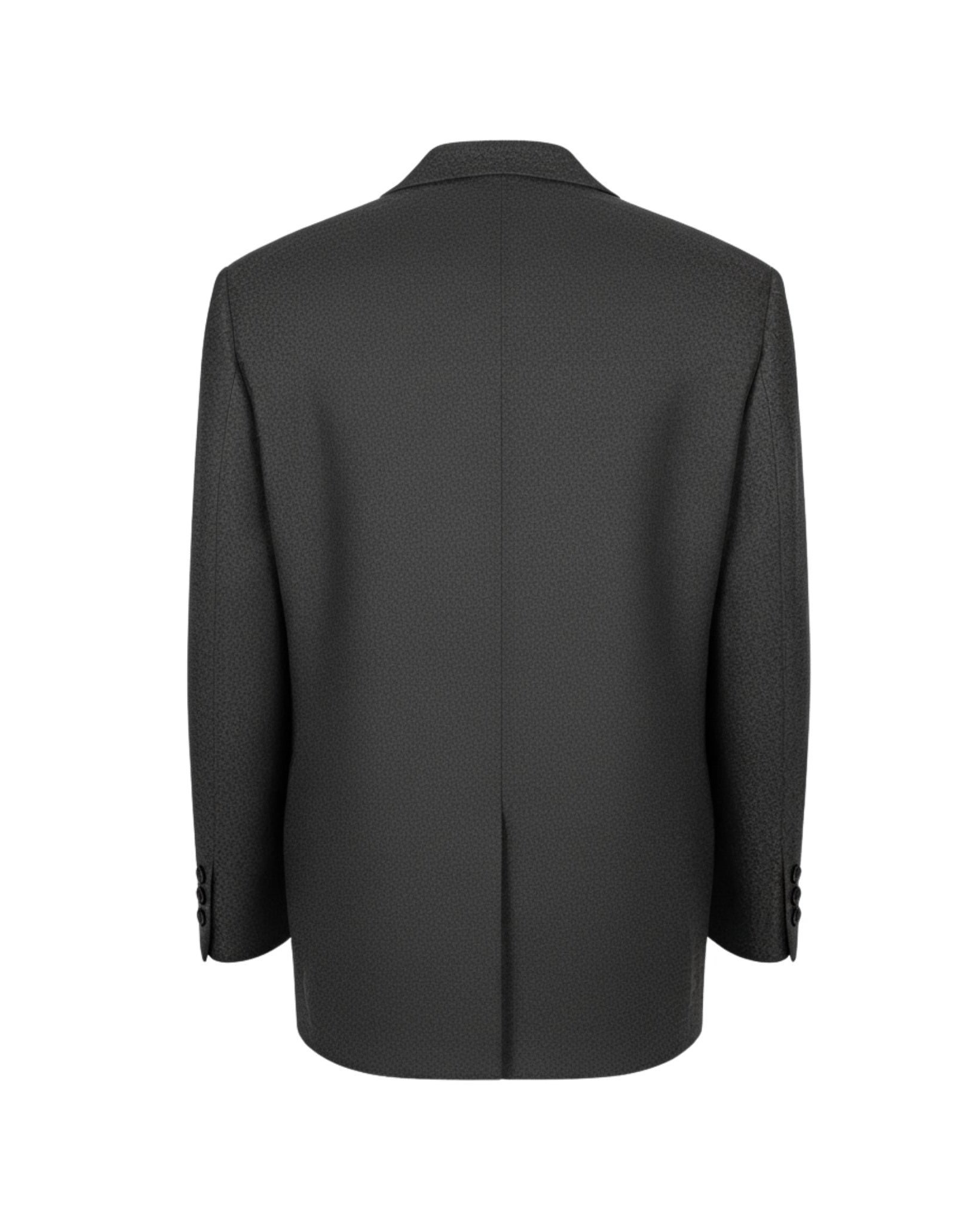 Tailory heather charcoal oversized unstructured blazer back view