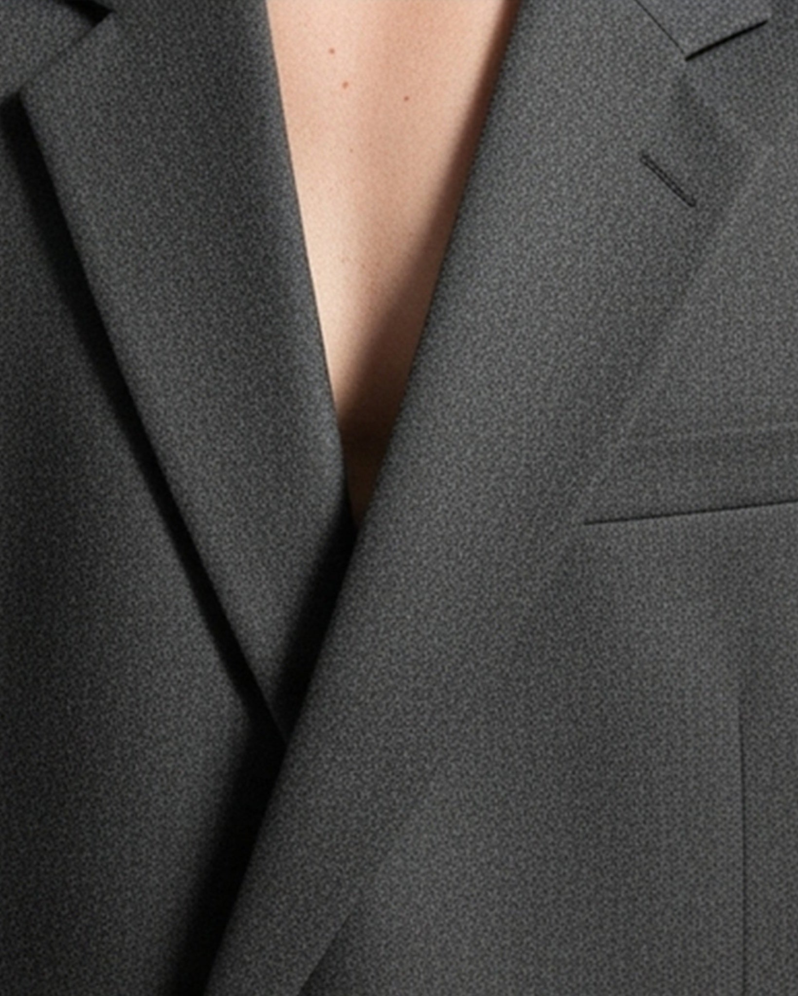 Tailory heather charcoal oversized blazer detail