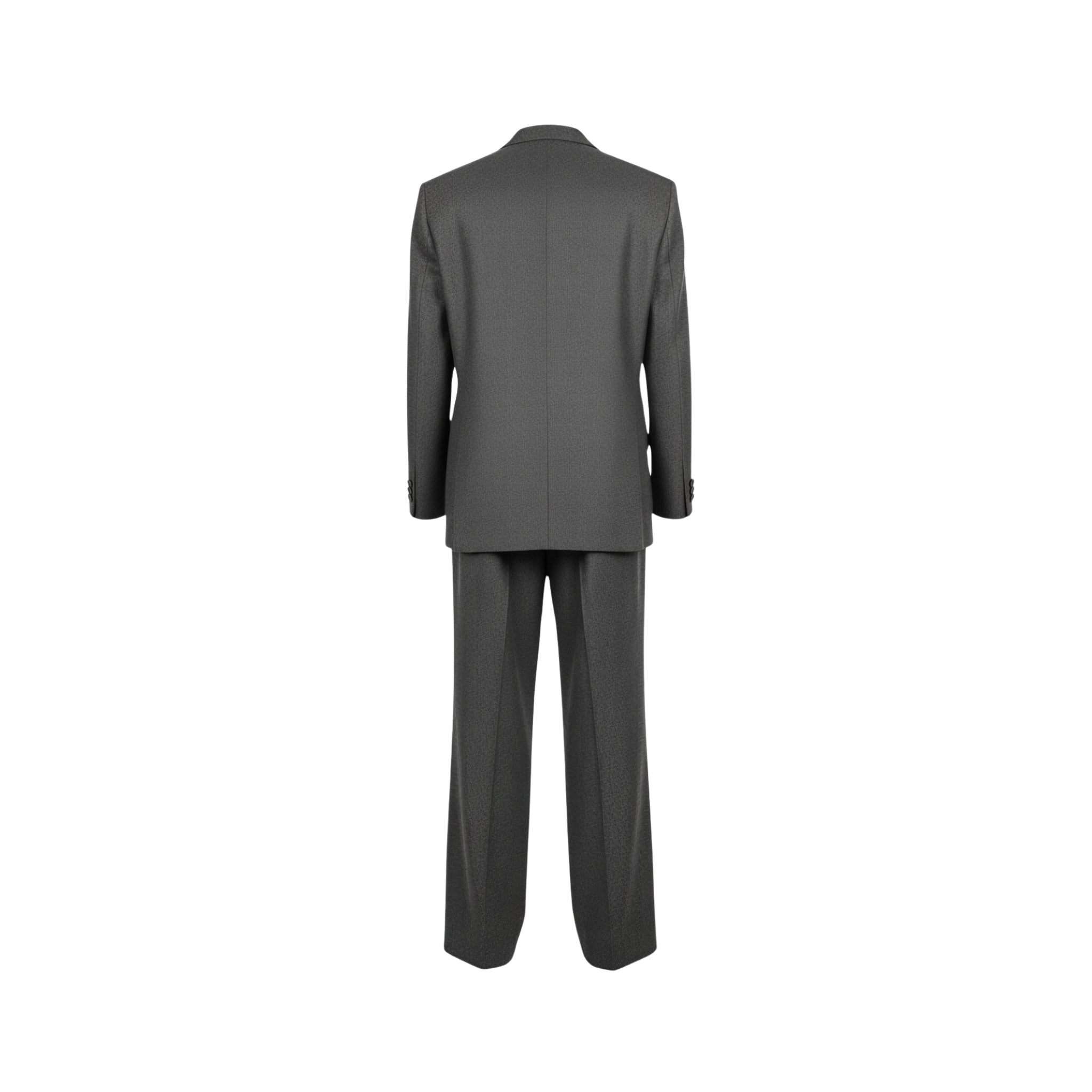 Tailory heather charcoal oversized suit set back view